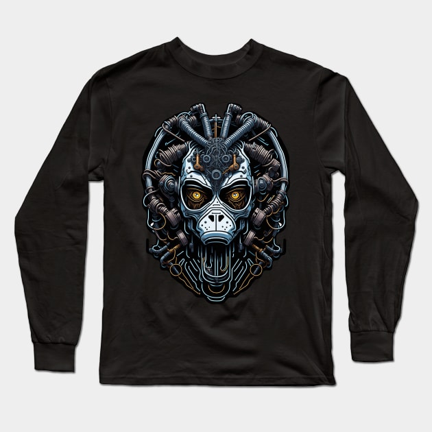 Techno Apes S03 D01 Long Sleeve T-Shirt by Houerd